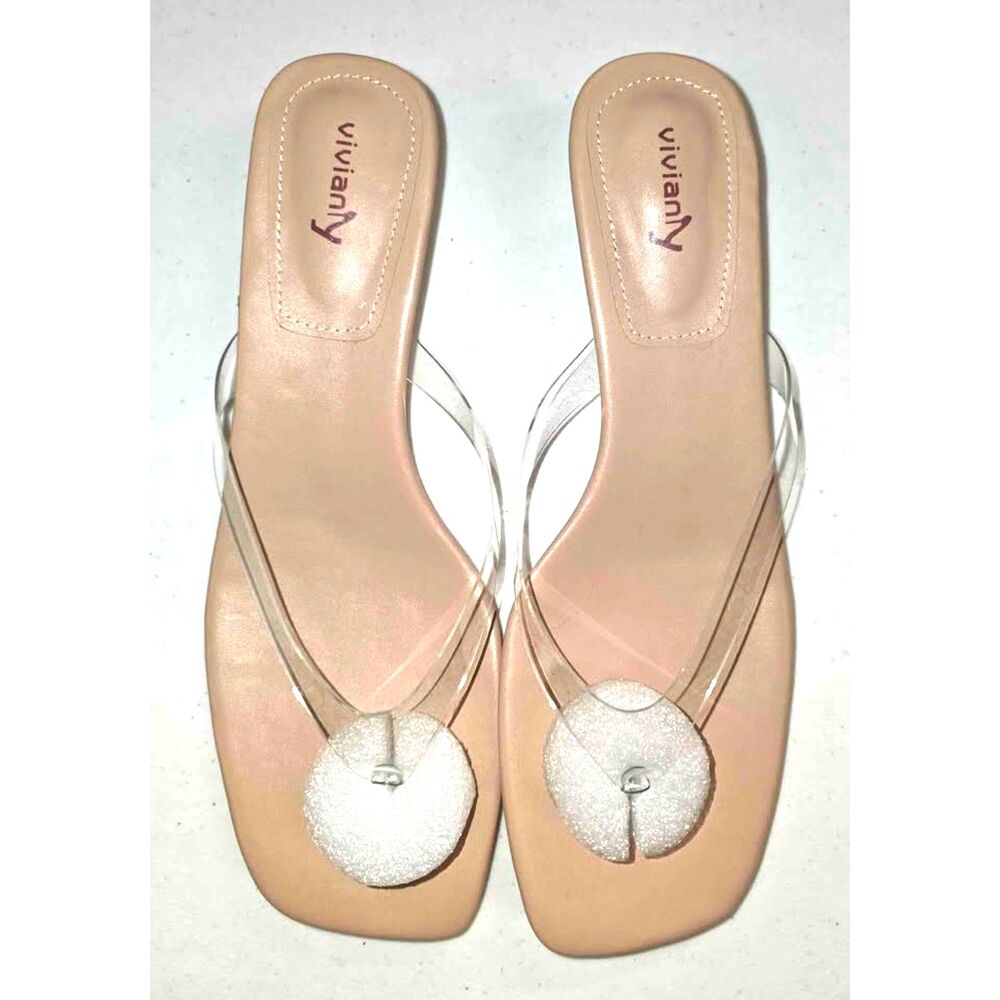 Women's Kitten Heel Sandals Backless Slippers Stiletto Heel Pinch toe Slides - Picture 2 of 6